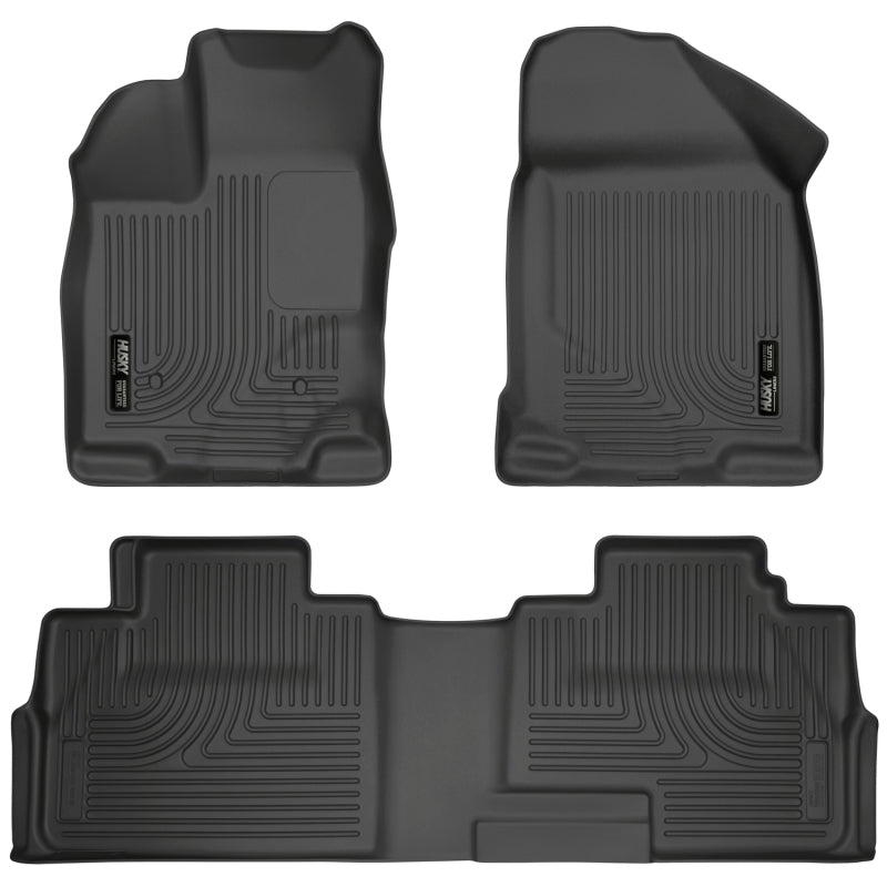 Load image into Gallery viewer, Husky Liners 07-13 Ford Edge / 07-13 Lincoln MKX Weatherbeater Black Front &amp; 2nd Seat Floor Liners
