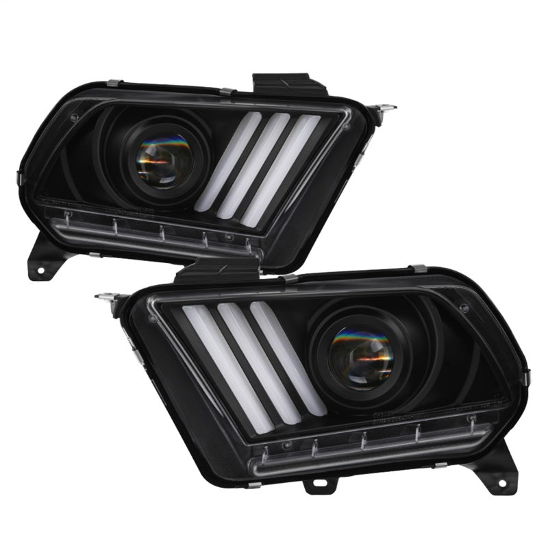 Load image into Gallery viewer, Spyder Ford Mustang 10-13 Projector Headlights - HID Model Only - Black PRO-YD-FM2010V2-HID-BK
