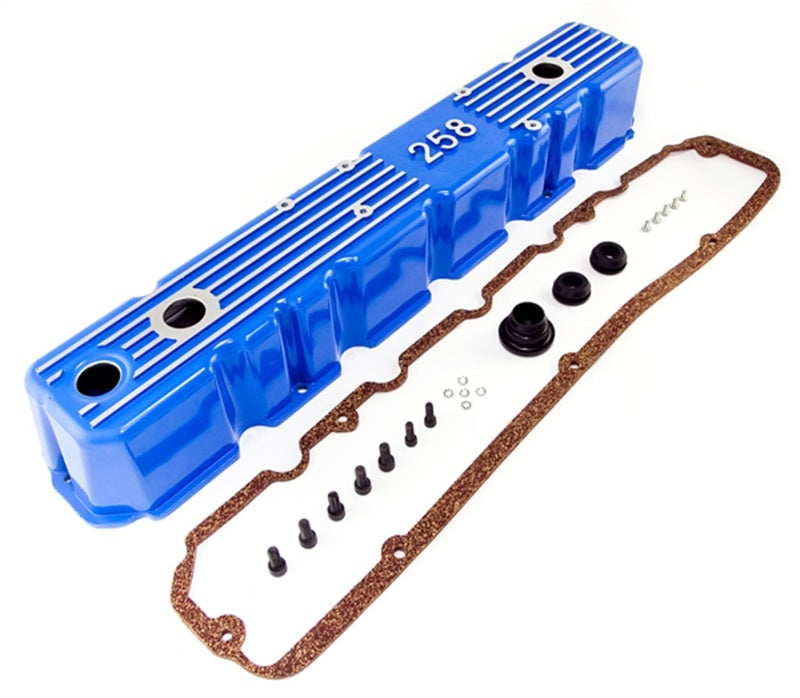 Load image into Gallery viewer, Omix Blue Aluminum Valve Cover 81-87 CJ &amp; Wrangler
