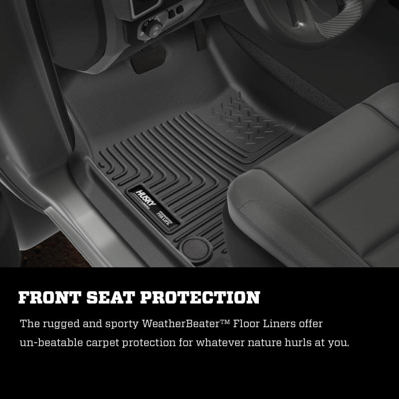 Load image into Gallery viewer, Husky Liners 19-21 Ram 2500/3500 Crew Cab Weatherbeater Black Front &amp; 2nd Seat Floor Liners
