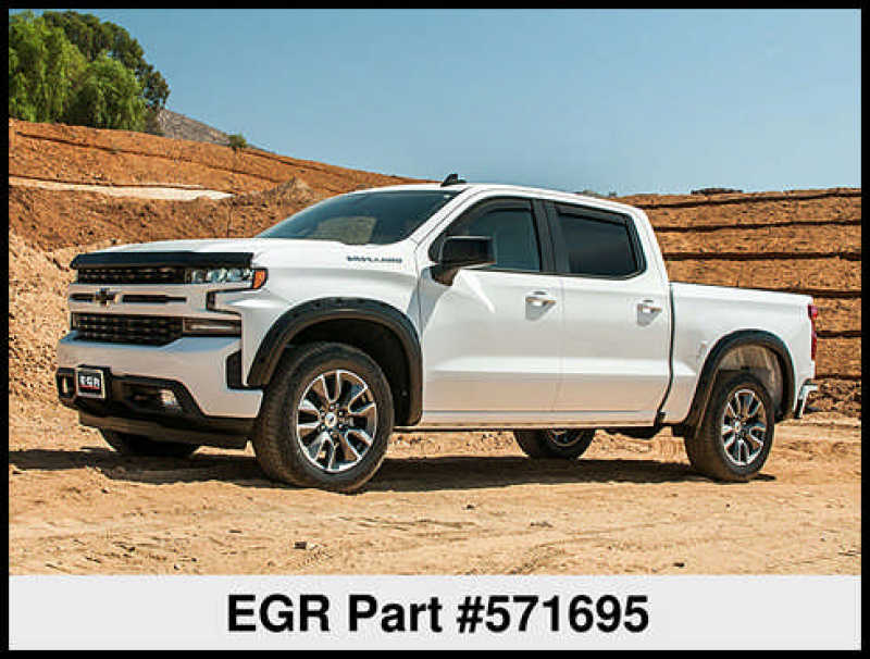 Load image into Gallery viewer, EGR 2019 Chevy 1500 Crew Cab In-Channel Window Visors - Matte
