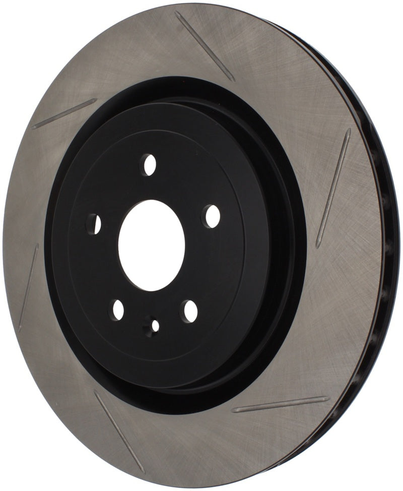Load image into Gallery viewer, StopTech Power Slot 10 Camaro SS 8cyl Rear Left Slotted Rotor
