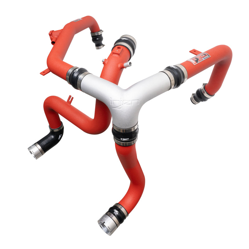 Load image into Gallery viewer, Injen 21-23 Ford Bronco 2.7L V6 (TT) EcoBoost SES Intercooler Pipes - Wrinkle Red
