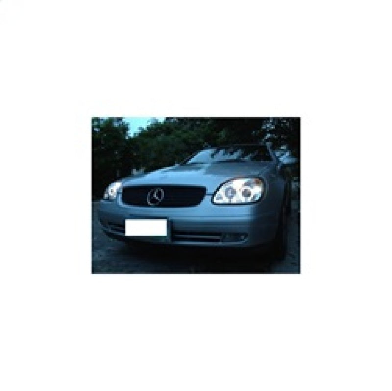 Load image into Gallery viewer, Spyder Mercedes Benz SLK 98-04 Projector Halogen Model- LED Halo Chrm PRO-YD-MBSLK98-1PC-HL-C
