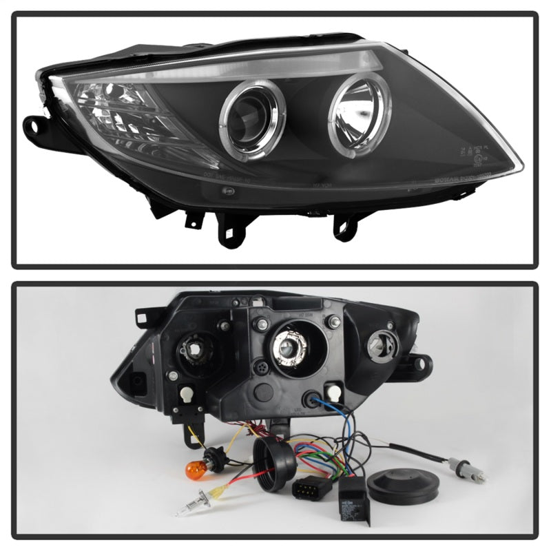Load image into Gallery viewer, Spyder BMW Z4 03-08 Projector Headlights Xenon/HID Model Only - LED Halo Black PRO-YD-BMWZ403-HID-BK
