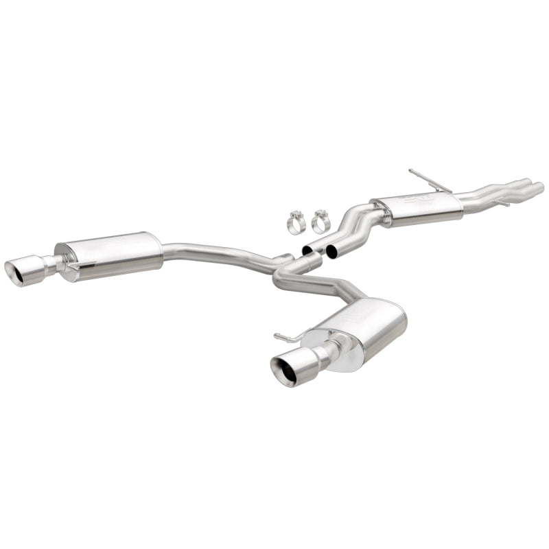 Load image into Gallery viewer, MagnaFlow Sys C/B 12-15 Audi A6 / A7 3.0L V6 SS 2.5in Dual Split Rear Ext 4in Tips
