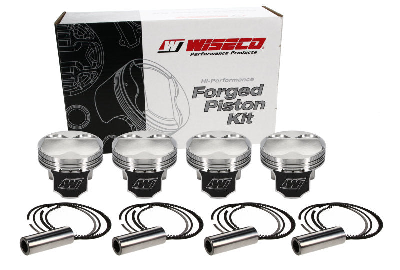 Load image into Gallery viewer, Wiseco Honda 4v DOME +6.5cc STRUTTED 87MM Piston Shelf Stock Kit
