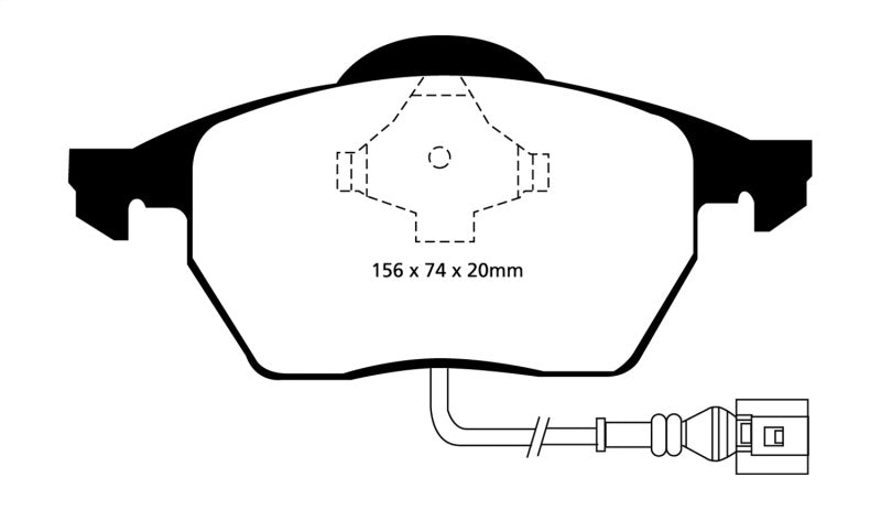 Load image into Gallery viewer, EBC 99-06 Audi TT 1.8 Turbo Redstuff Front Brake Pads
