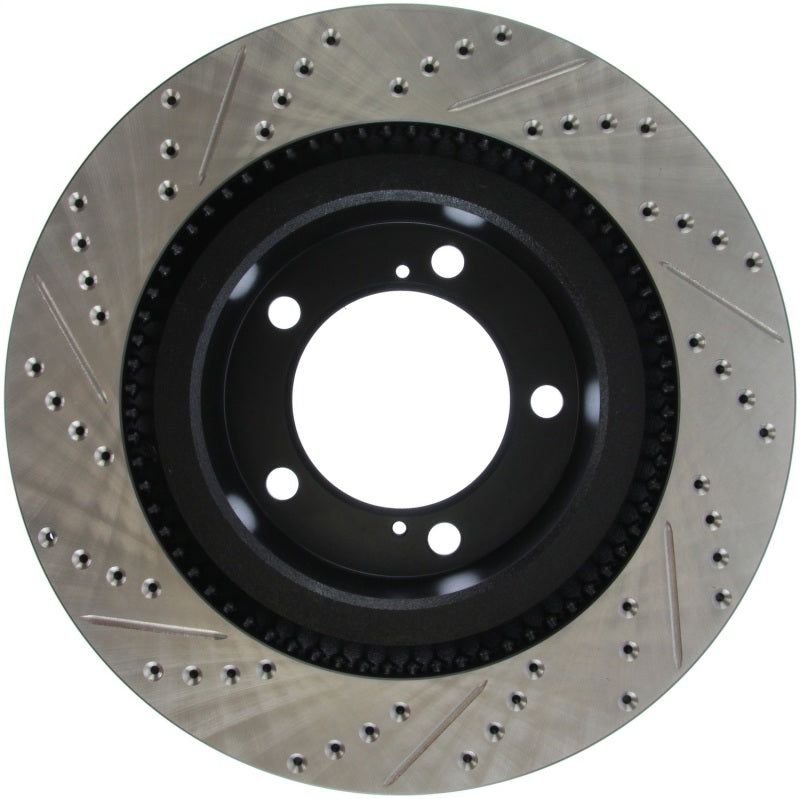 Load image into Gallery viewer, StopTech 07-09 Toyota Tundra / 08-09 Toyota Sequoia Front Left Slotted &amp; Drilled Rotor
