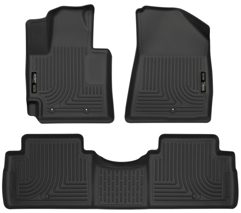 Load image into Gallery viewer, Husky Liners 2016 Kia Soul Weatherbeater Black Front &amp; 2nd Seat Floor Liners (Footwell Coverage)
