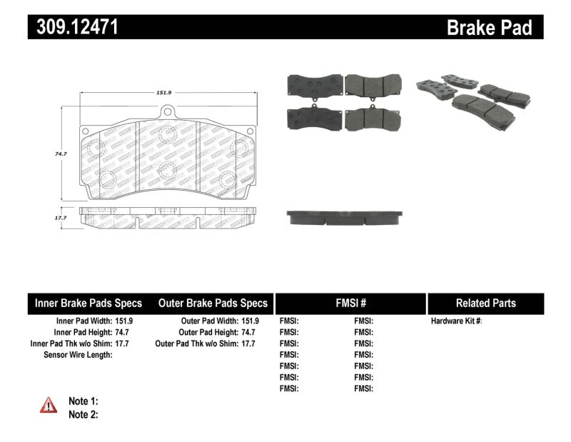 Load image into Gallery viewer, StopTech Performance Brake Pads
