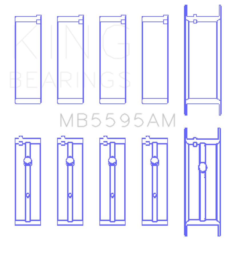 Load image into Gallery viewer, King Nissan KA-24E (Size STD) Main Bearing Set

