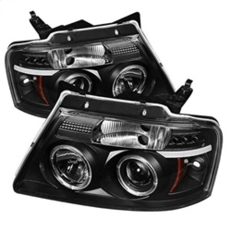 Load image into Gallery viewer, Spyder Ford F150 04-08 Projector Headlights Version 2 LED Halo LED Blk PRO-YD-FF15004-HL-G2-BK
