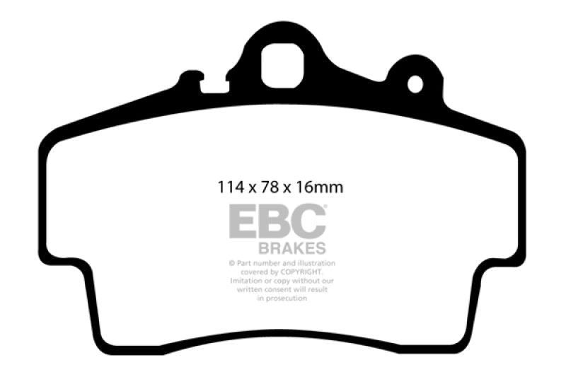 Load image into Gallery viewer, EBC 97-99 Porsche Boxster (Cast Iron Rotors only) 2.5 Redstuff Front Brake Pads

