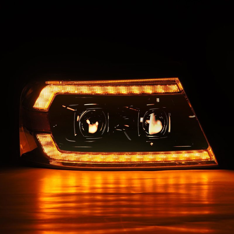 Load image into Gallery viewer, AlphaRex 04-08 Ford F150 PRO-Series Projector Headlights Chrome w/ Sequential Signal and DRL
