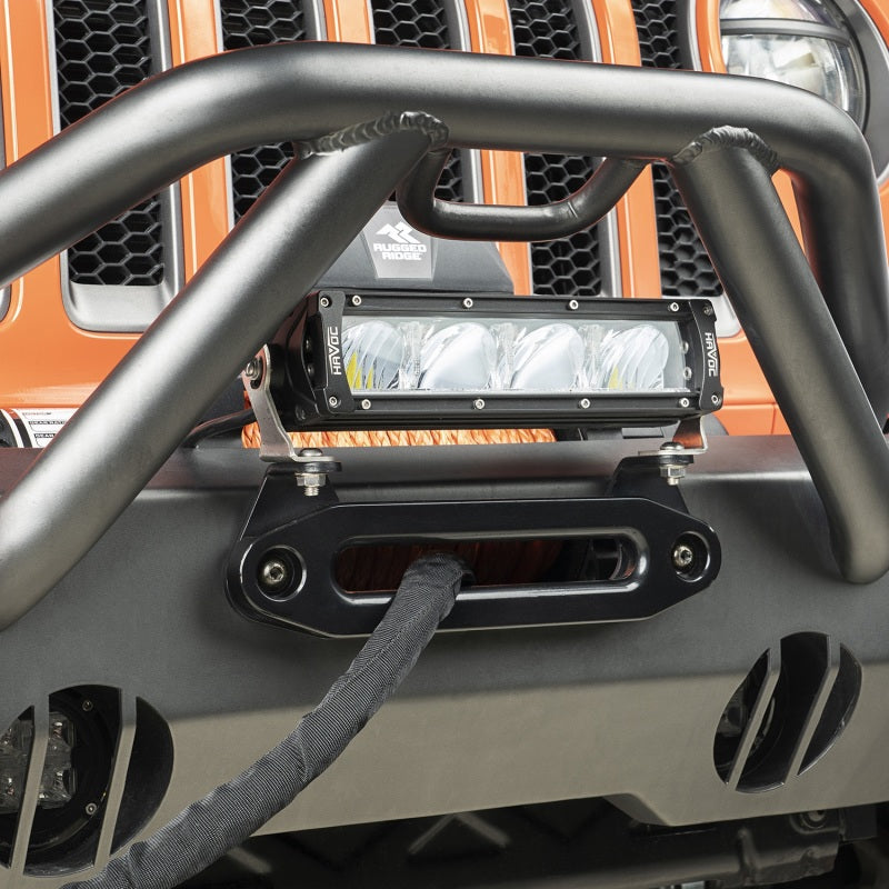 Load image into Gallery viewer, Rugged Ridge Hawse Fairlead Light Mount Bracket
