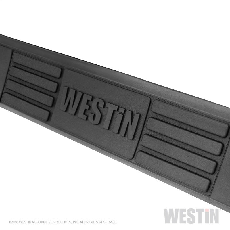 Load image into Gallery viewer, Westin 2019 Chevrolet Silverado/Sierra 1500 Crew Cab E-Series 3 Nerf Step Bars - Black
