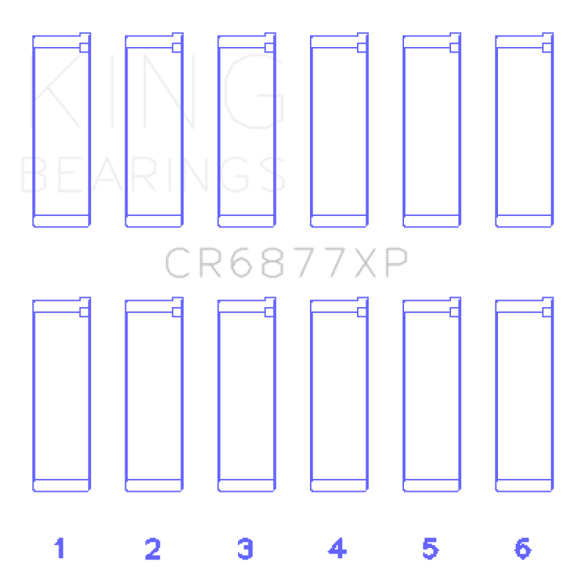 Load image into Gallery viewer, King BMW S54B32 3.2L (Size STD) Performance Rod Bearing Set
