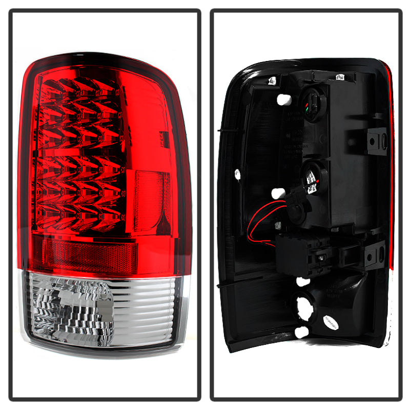 Load image into Gallery viewer, Spyder Chevy Suburban/Tahoe 1500/2500 00-06 LED Tail Lights Red Clear ALT-YD-CD00-LED-RC
