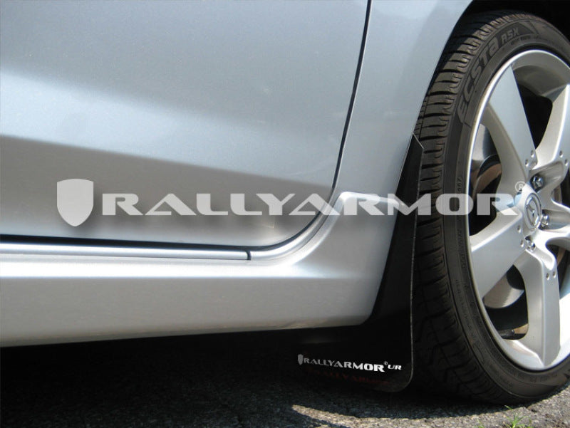 Load image into Gallery viewer, Rally Armor 04-09 Mazda3/Speed3 Black UR Mud Flap w/ White Logo
