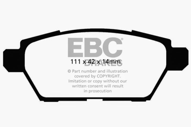 Load image into Gallery viewer, EBC 06-09 Ford Fusion 2.3 Redstuff Rear Brake Pads
