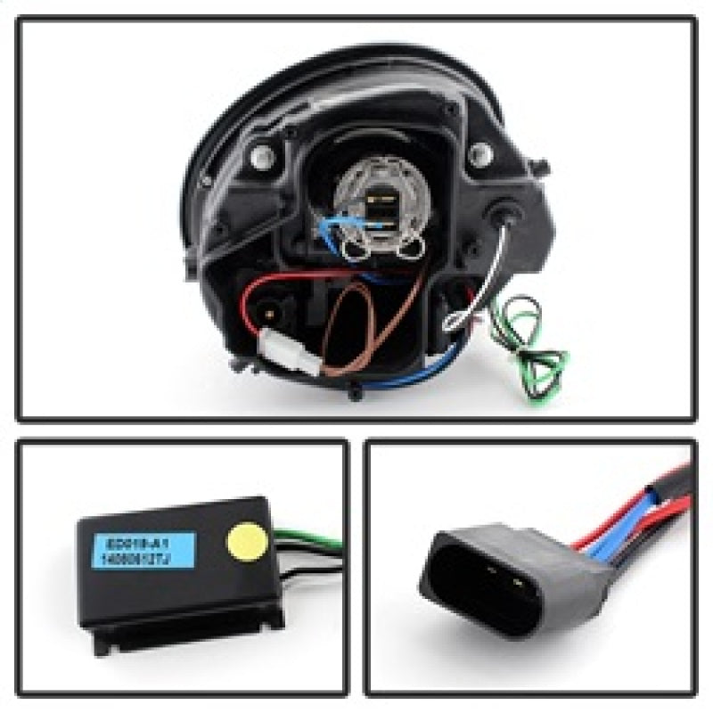 Load image into Gallery viewer, Spyder Volkswagen Beetle 1998-2005 Projector Headlights DRL Chrome PRO-YD-VB98-DRL-C
