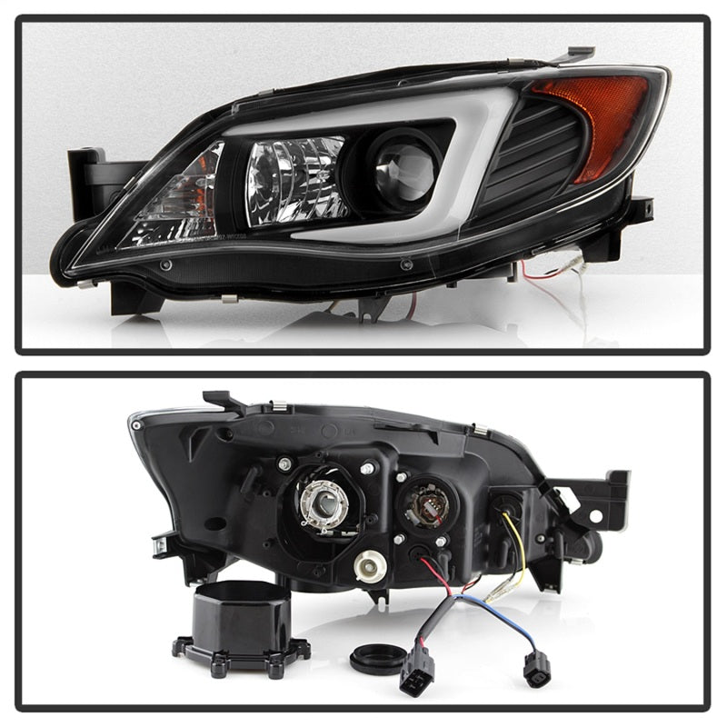Load image into Gallery viewer, Spyder Subaru WRX 08-09 Projector Headlights - HID Model Only - Black PRO-YD-SWRX08-HID-LBDRL-BK
