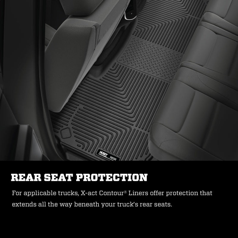 Load image into Gallery viewer, Husky Liners 09-14 Dodge Ram/Ram Quad Cab X-Act Contour Black Front Floor Liners
