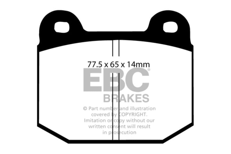Load image into Gallery viewer, EBC 08+ Lotus 2-Eleven 1.8 Supercharged Redstuff Front Brake Pads
