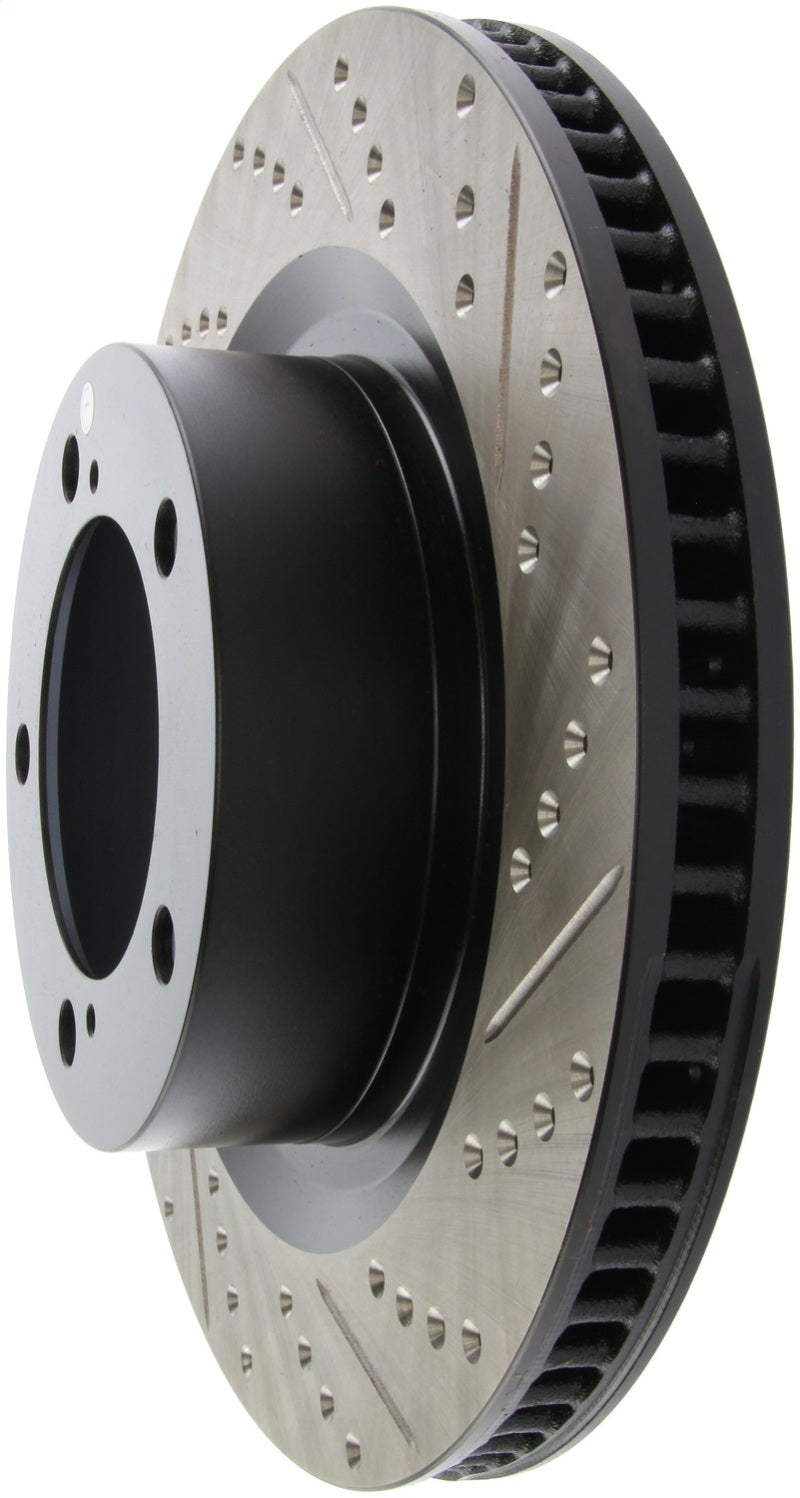 Load image into Gallery viewer, StopTech 07-09 Toyota Tundra / 08-09 Toyota Sequoia Front Left Slotted &amp; Drilled Rotor
