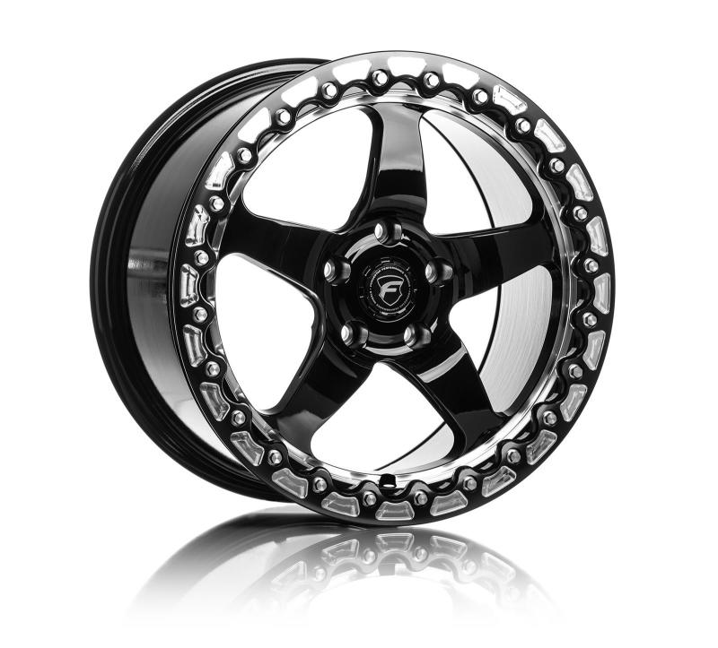 Load image into Gallery viewer, Forgestar D5 Beadlock 18x12 / 5x120.65 BP / ET56 / 8.8in BS Gloss Black Wheel
