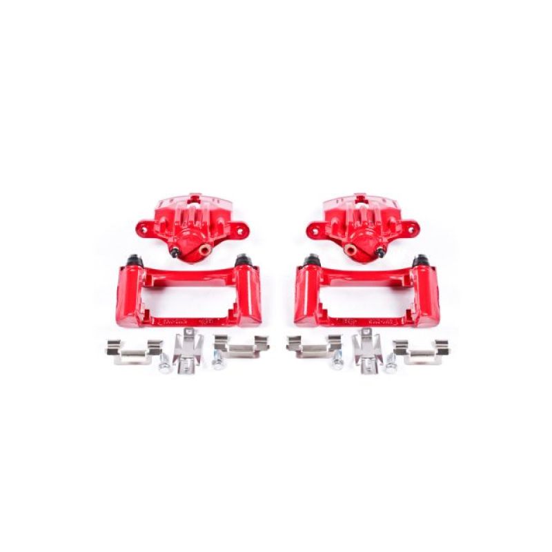 Load image into Gallery viewer, Power Stop 98-02 Chevrolet Camaro Rear Red Calipers w/Brackets - Pair
