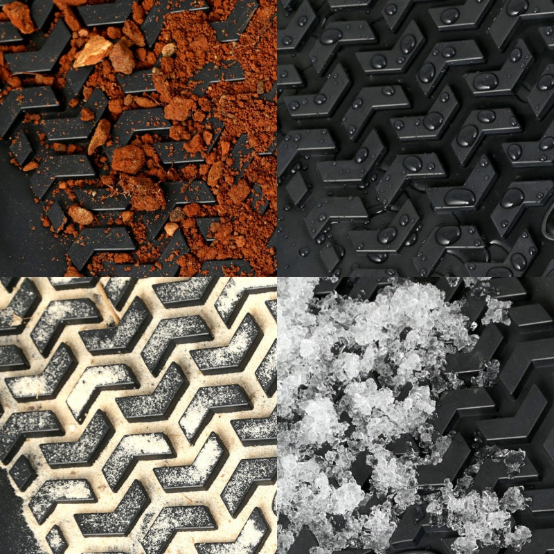 Load image into Gallery viewer, Rugged Ridge Floor Liner Front/Rear/Cargo Black 1976-1995 Jeep Wrangler / CJ
