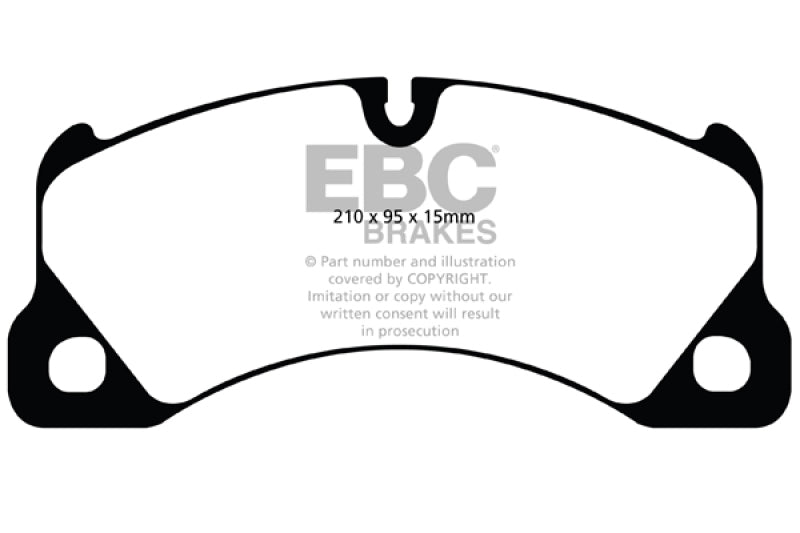 Load image into Gallery viewer, EBC 10+ Porsche Cayenne 3.0 Supercharged Hybrid Yellowstuff Front Brake Pads
