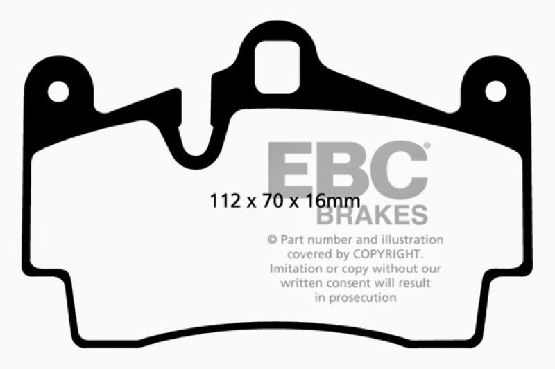 Load image into Gallery viewer, EBC 04-07 Porsche Cayenne 3.2 Redstuff Rear Brake Pads
