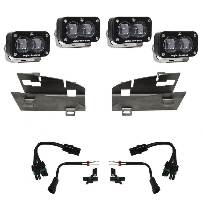 Load image into Gallery viewer, Baja Designs 19-22 Dodge RAM 1500 Rebel / 21-22 1500 TRX S2 SAE Dual Fog Pocket Light Kit - Clear
