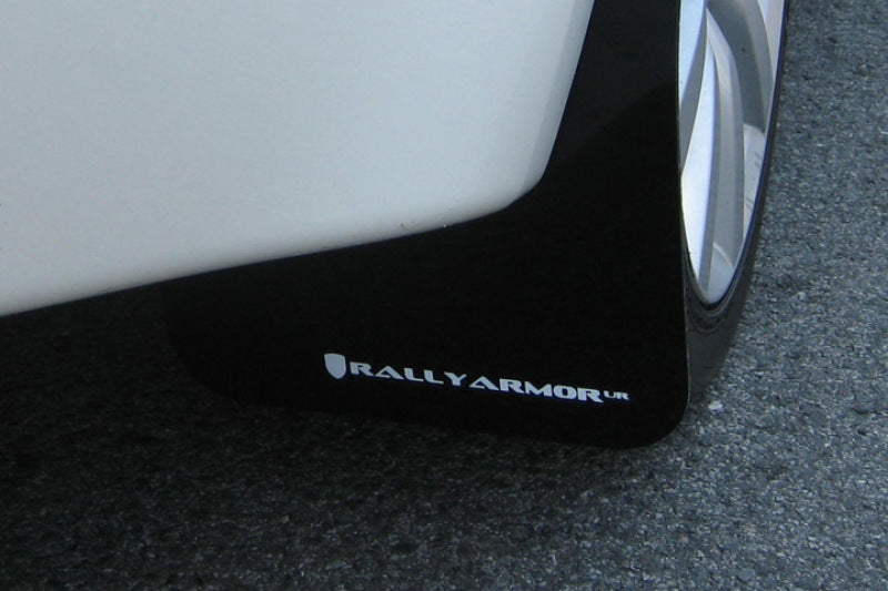 Load image into Gallery viewer, Rally Armor 08-17 Mitsubishi EVO X Black UR Mud Flap w/ White Logo
