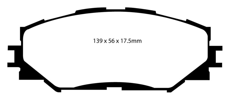 Load image into Gallery viewer, EBC 10-12 Lexus HS250h 2.4 Hybrid Yellowstuff Front Brake Pads
