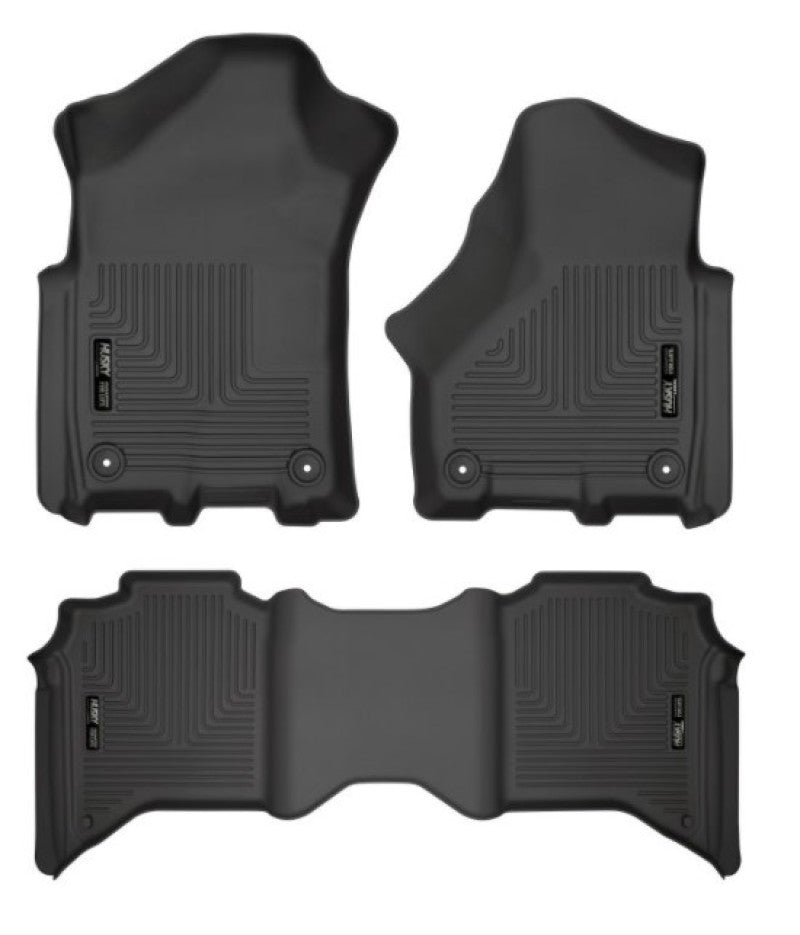 Load image into Gallery viewer, Husky Liners 19-21 Ram 2500/3500 Crew Cab Weatherbeater Black Front &amp; 2nd Seat Floor Liners
