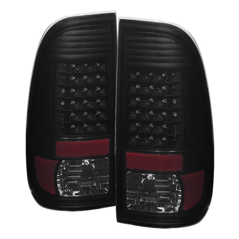 Load image into Gallery viewer, Xtune Ford F250/350/450/550 Super Duty 99-07 LED Tail Lights Black Smoke ALT-JH-FF15097-LED-BKSM

