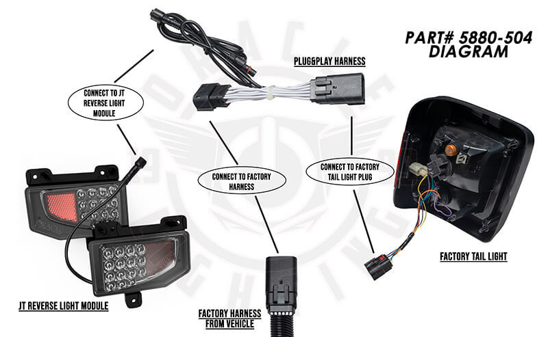 Load image into Gallery viewer, Oracle Plug &amp; Play Wiring Adapter for Jeep Gladiator JT Reverse Lights
