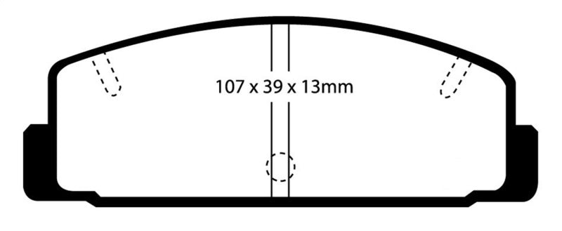 Load image into Gallery viewer, EBC 03-04 Mazda Protege 2.0 Turbo (Mazdaspeed) Redstuff Rear Brake Pads
