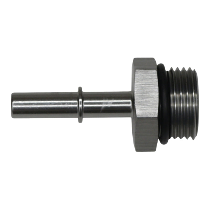 Load image into Gallery viewer, DeatschWerks 10AN ORB Male to 5/16in Male EFI Quick Connect Adapter - Anodized DW Titanium
