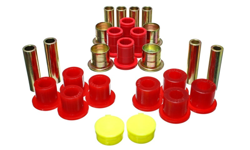 Load image into Gallery viewer, Energy Suspension 87-04 Dodge Dakota / 98-03 Durango 4WD Red Front End Control Arm Bushing Set
