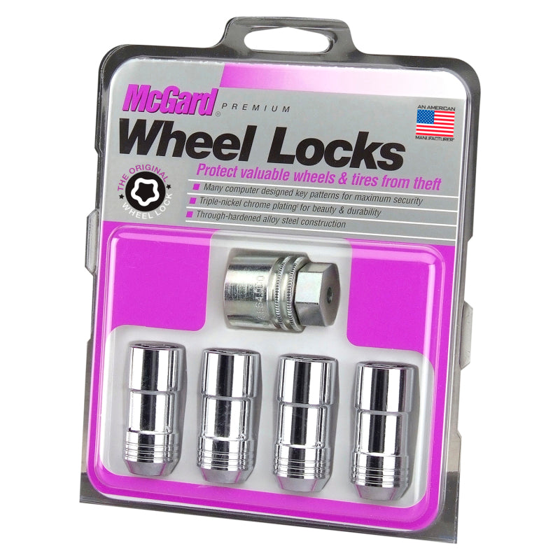 Load image into Gallery viewer, McGard Wheel Lock Nut Set - 4pk. (Cone Seat) 9/16-18 / 7/8 Hex / 1.765in. Length - Chrome
