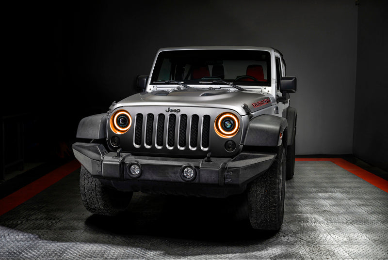 Load image into Gallery viewer, ORACLE Lighting 07-18 Jeep Wrangler JK Oculus 7in. Switchback Bi-LED Projector Headlights
