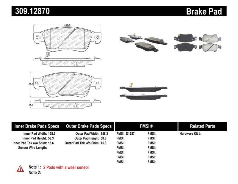 Load image into Gallery viewer, StopTech Performance 07-08 Infiniti G35 2WD Sedan / 08 Infiniti G37 Coupe Front Brake Pads
