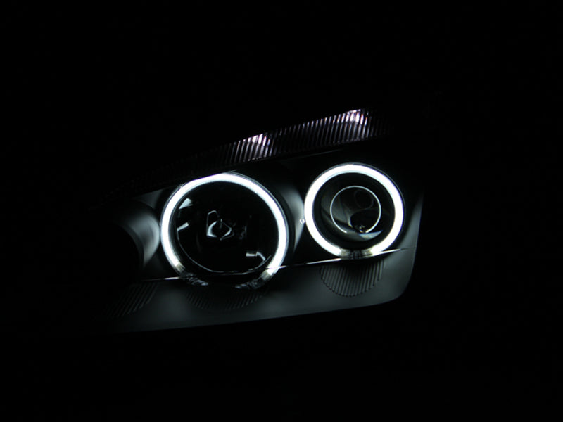 Load image into Gallery viewer, ANZO 2005-2007 Ford Focus Projector Headlights w/ Halo Black
