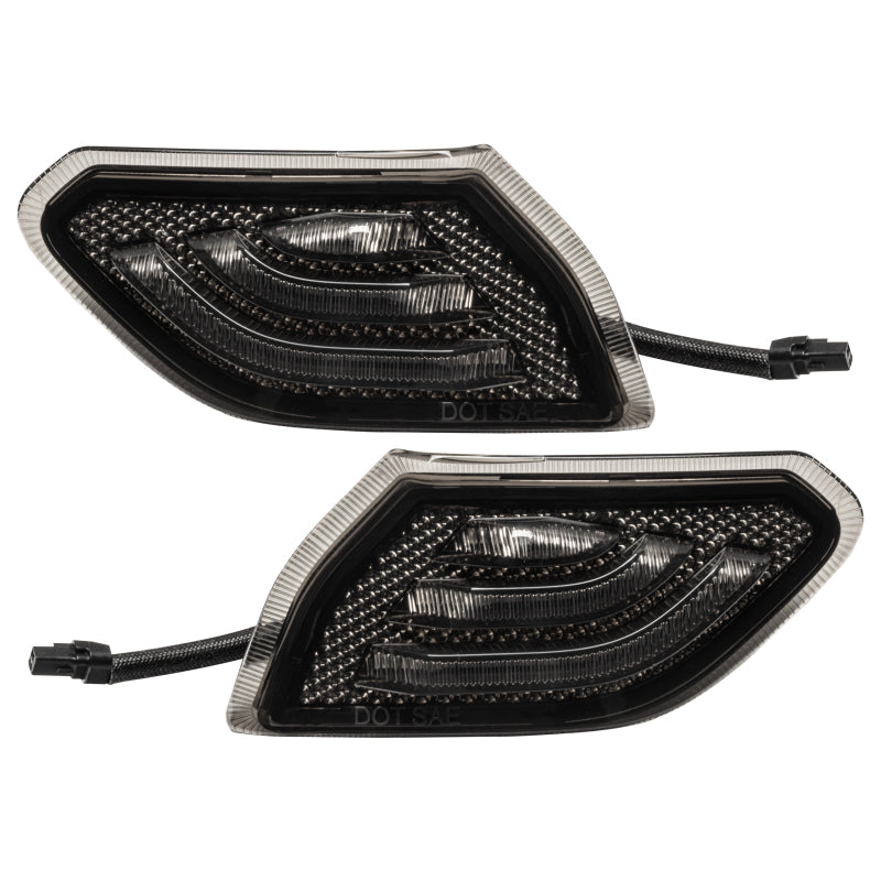 Load image into Gallery viewer, Oracle Jeep Wrangler JL Smoked Lens LED Front Sidemarkers
