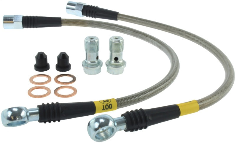 Load image into Gallery viewer, StopTech 01-05 Audi Allroad Rear Stainless Steel Brake Line Kit
